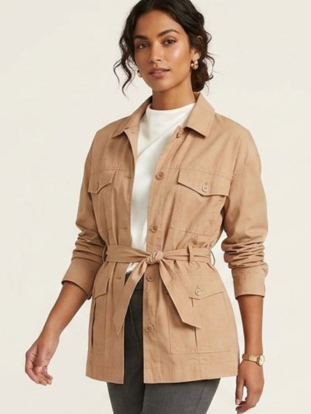 Women’s Express Belted Utility Jacket - Size L